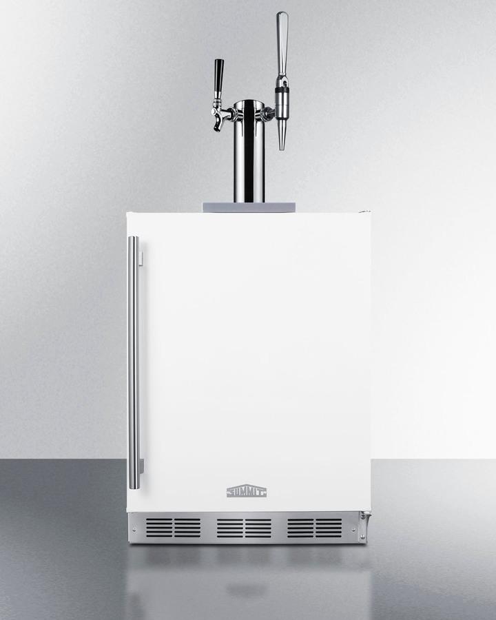 Summit SBC58WHBIADACMTWIN 24" Wide Built-In Coffee Kegerator, Ada Compliant