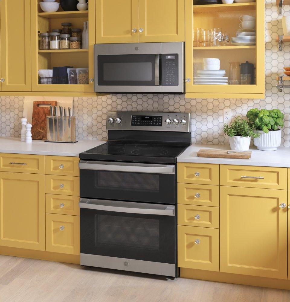Ge Appliances JVM6175YKFS Ge® 1.7 Cu. Ft. Over-The-Range Sensor Fingerprint Resistant Microwave Oven