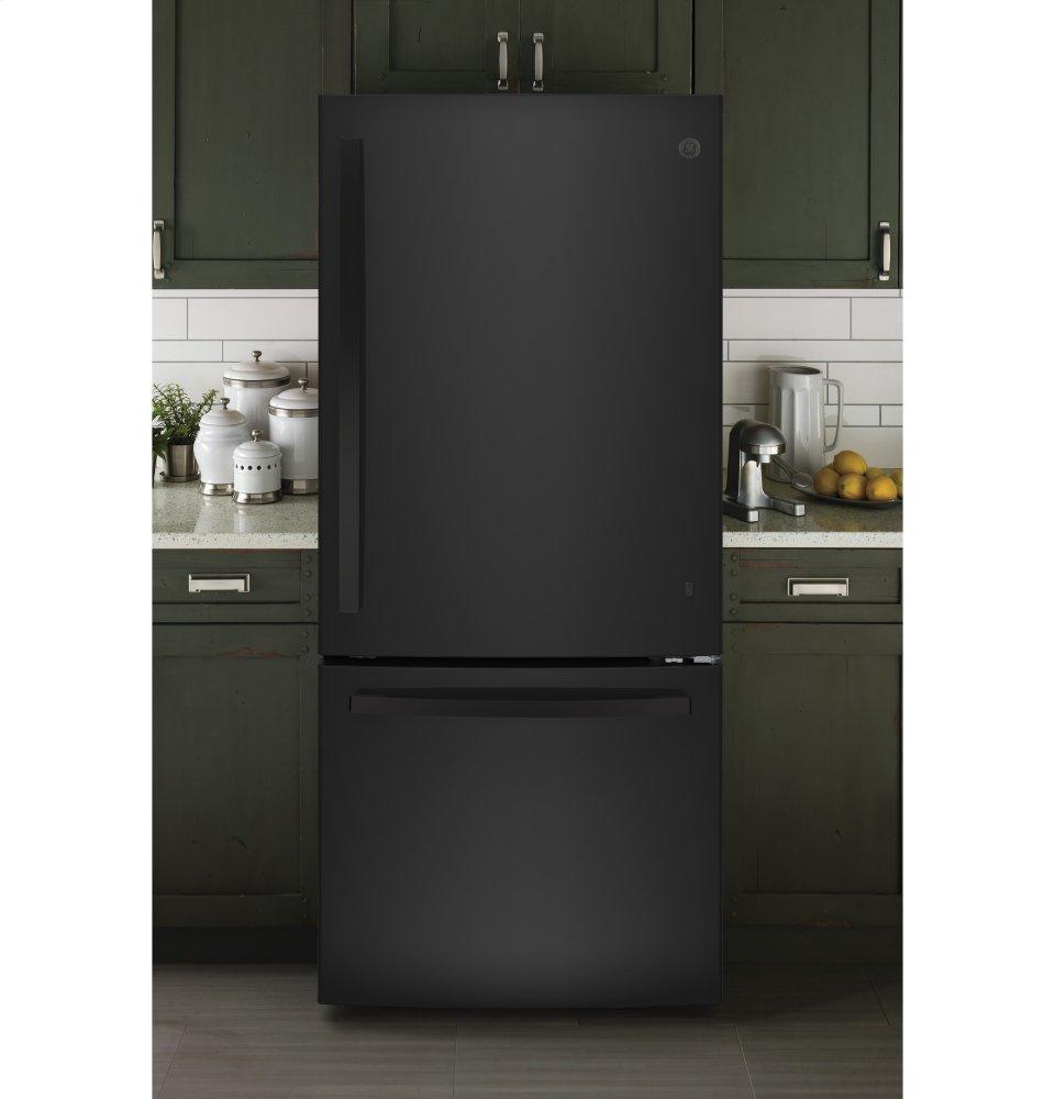 Ge Appliances GBE21DGKBB Ge® Energy Star® 21.0 Cu. Ft. Bottom-Freezer Refrigerator