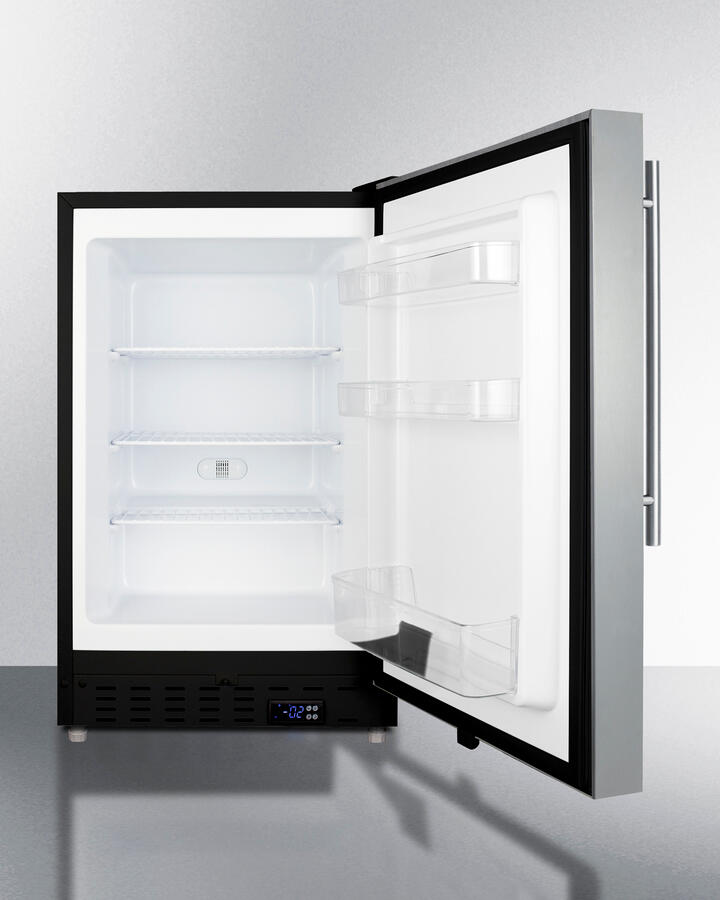 Summit ALFZ37BCSSHV 20" Wide Built-In All-Freezer, Ada Compliant