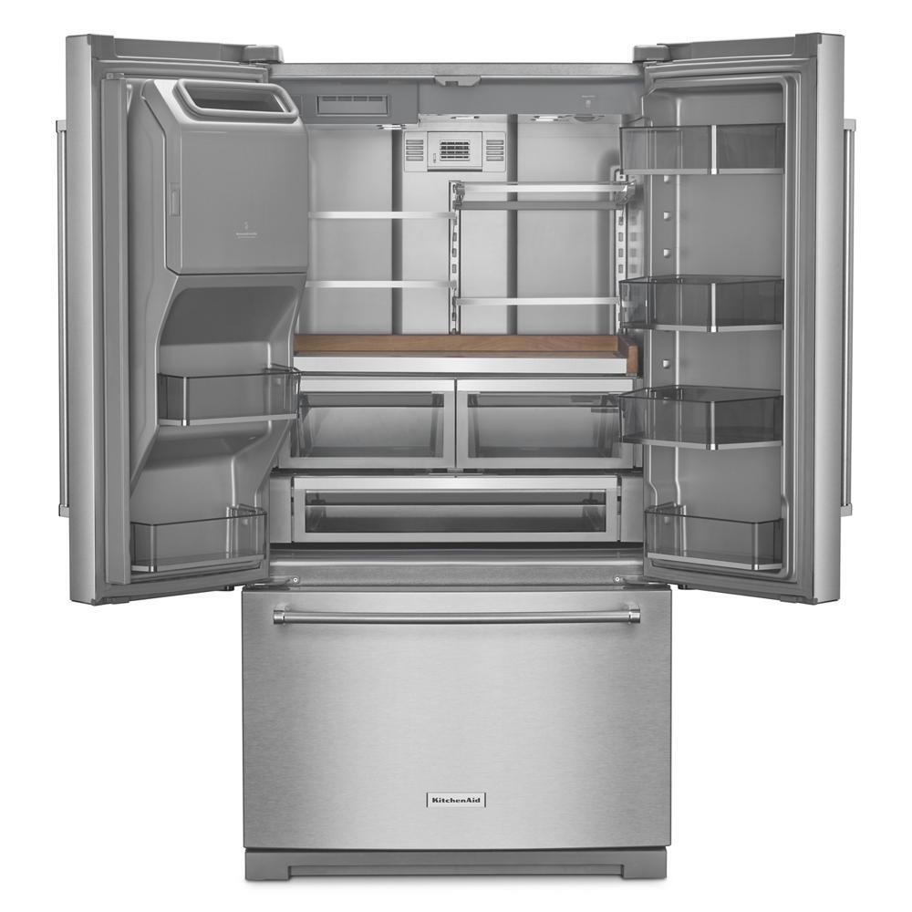 Kitchenaid KRFF577KPS 26.8 Cu. Ft. Standard-Depth French Door Refrigerator With Exterior Ice And Water Dispenser