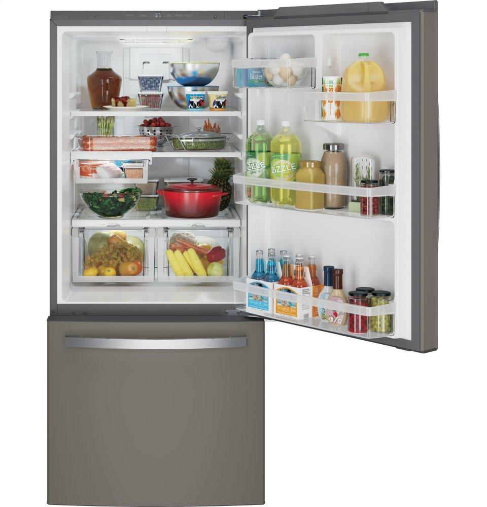 Ge Appliances GDE21EMKES Ge® Energy Star® 21.0 Cu. Ft. Bottom-Freezer Refrigerator