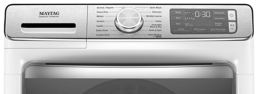 Maytag MHW8630HW Smart Front Load Washer With Extra Power And 24-Hr Fresh Hold® Option - 5.0 Cu. Ft.