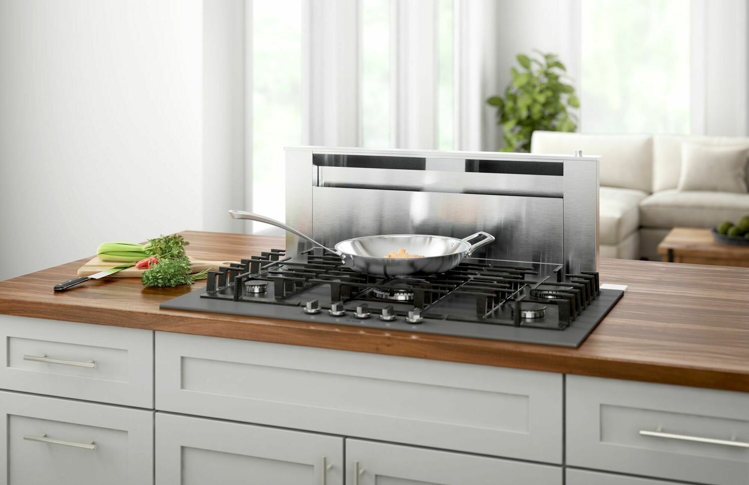 Bosch NGMP677UC Benchmark® Gas Cooktop 36'' Hard Glass, Dark Silver Ngmp677Uc