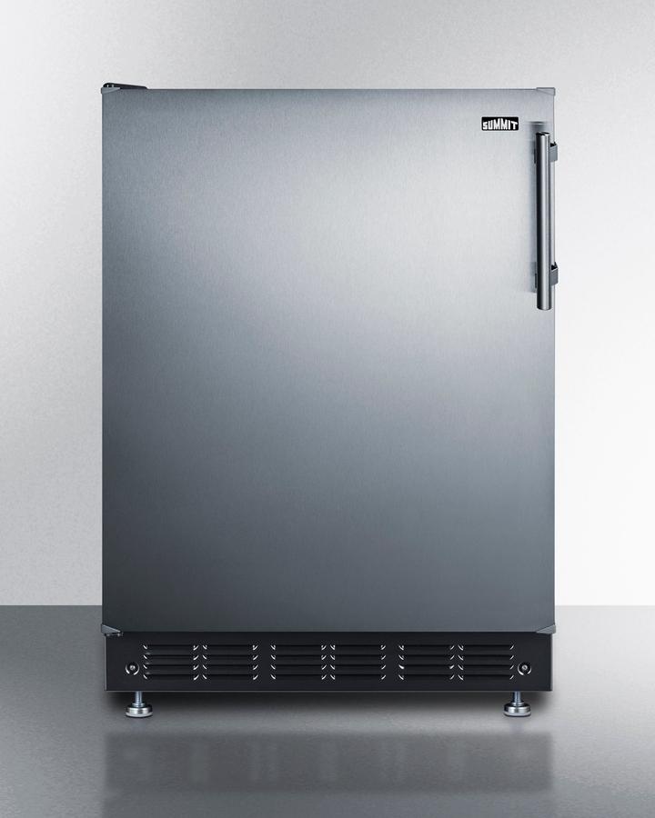 Summit CT66BK2SSRSLHD 24" Wide Refrigerator-Freezer