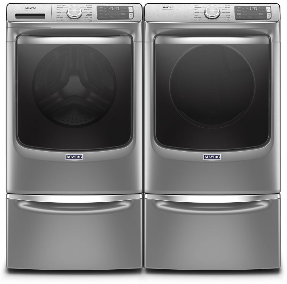 Maytag MED8630HC Smart Front Load Electric Dryer With Extra Power And Advanced Moisture Sensing With Industry-Exclusive Extra Moisture Sensor - 7.3 Cu. Ft.
