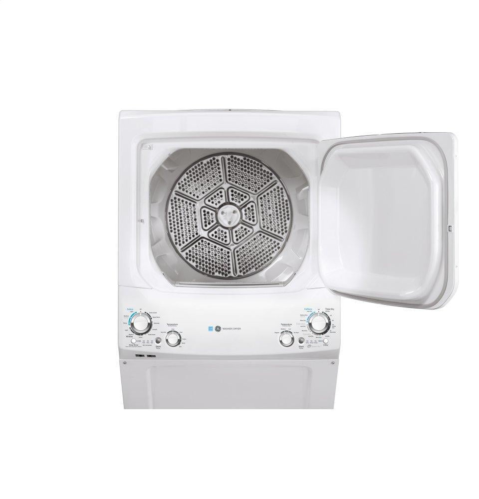 Ge Appliances GUD27EESNWW Ge Unitized Spacemaker® Energy Star® 3.9 Cu. Ft. Capacity Washer With Stainless Steel Basket And 5.9 Cu. Ft. Capacity Electric Dryer