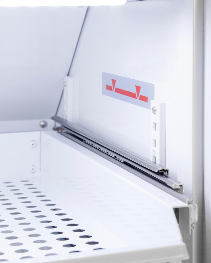 Summit ARS6PVDR Performance Series Pharma-Vac 6 Cu.Ft. Freestanding Ada Height All-Refrigerator For Vaccine Storage With Three Removable Ventilated Drawers, Antimicrobial Silver-Ion Handle, And Hospital Grade Cord With 'Green Dot' Plug