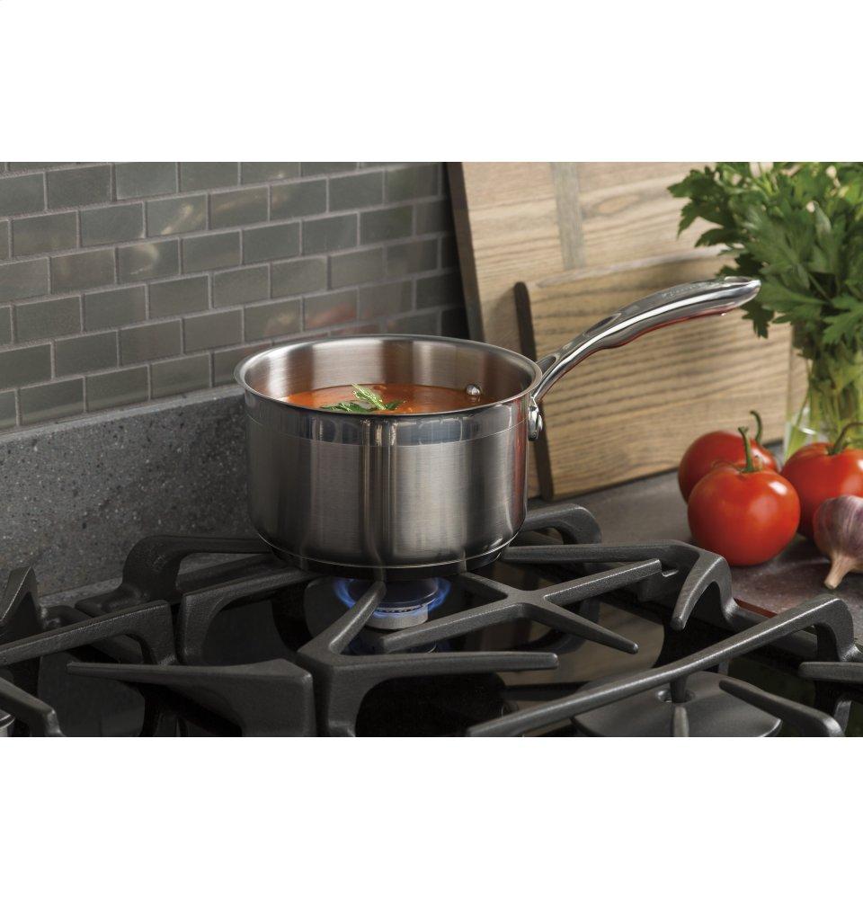 Ge Appliances JGP5536SLSS Ge® 36" Built-In Gas On Glass Cooktop With 5 Burners And Dishwasher Safe Grates