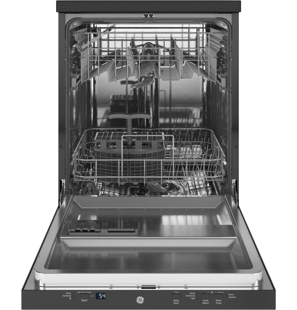 Ge Appliances GPT225SGLBB Ge® 24" Stainless Steel Interior Portable Dishwasher With Sanitize Cycle