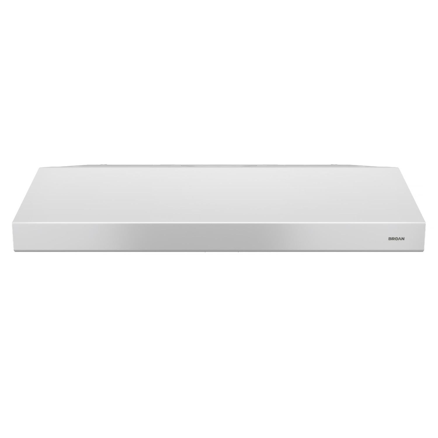 Broan BCSD142WW Glacier 42-Inch 300 Max Blower Cfm 5 Sones White Range Hood