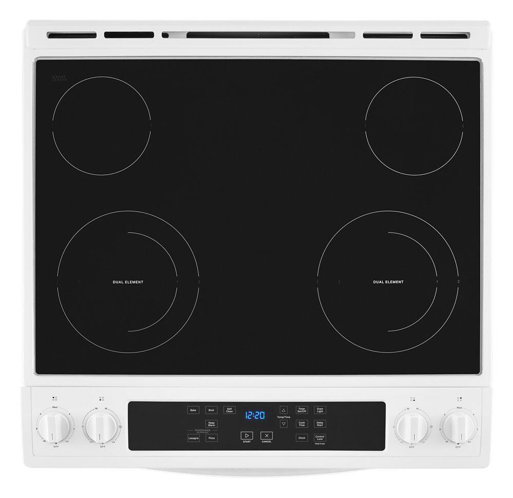 Whirlpool WEE515S0LW 4.8 Cu. Ft. Whirlpool® Electric Range With Frozen Bake™ Technology