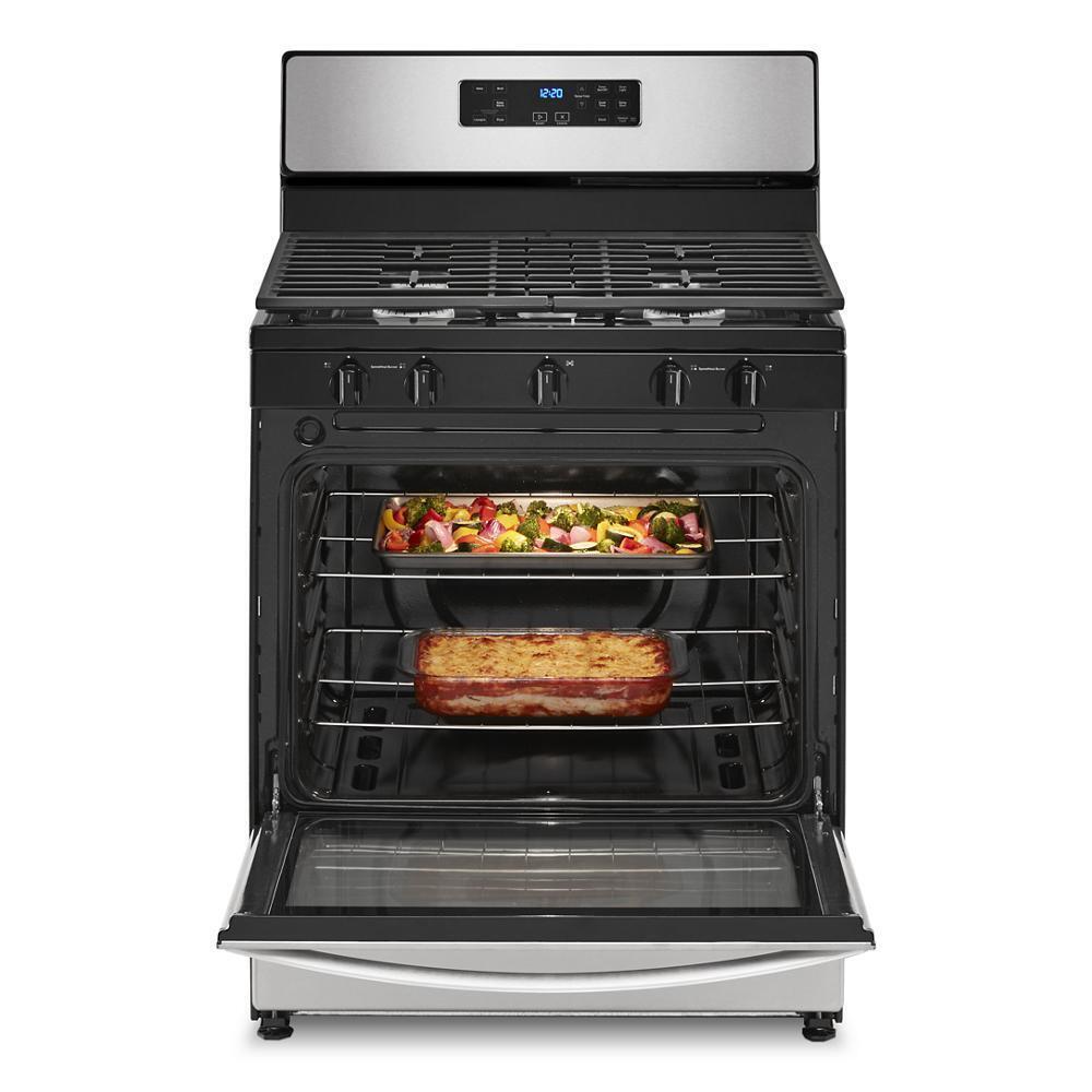 Whirlpool WFG505M0MS 5.1 Cu. Ft. Freestanding Gas Range With Edge To Edge Cooktop
