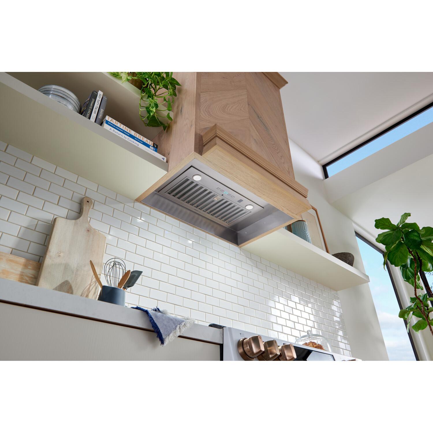 Broan PM600SSV Broan Elite® 21-Inch Custom Range Hood Power Pack Insert, W/ Smartsense® Auto Operation & Voice Control, Stainless Steel