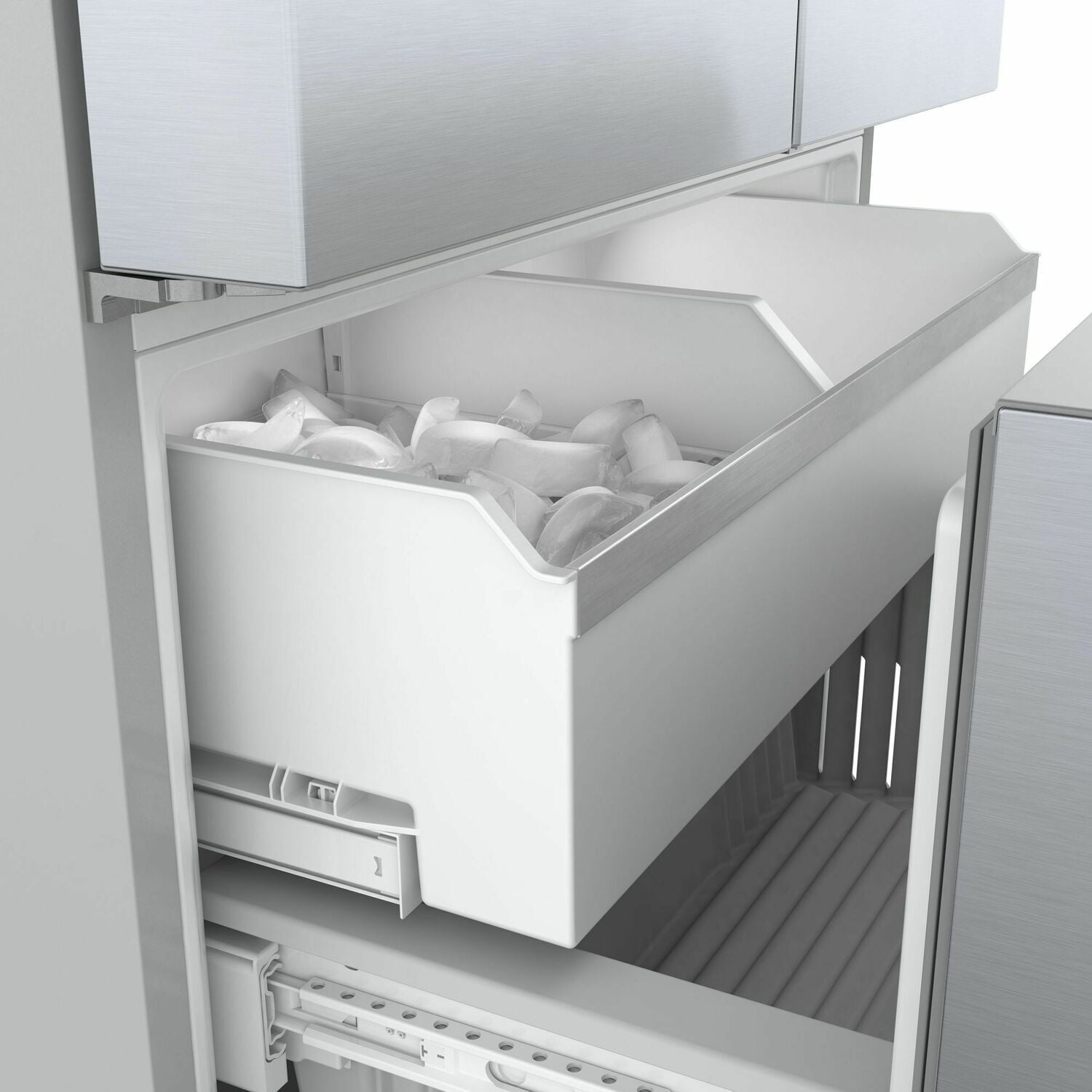 Bosch B36CD50SNS 500 Series French Door Bottom Mount Refrigerator 36'' Easy Clean Stainless Steel B36Cd50Sns