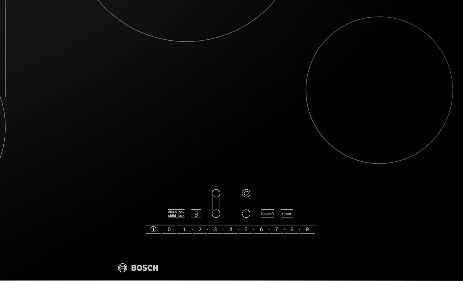 Bosch NET8069UC 800 Series Electric Cooktop 30'' Black, Surface Mount Without Frame Net8069Uc