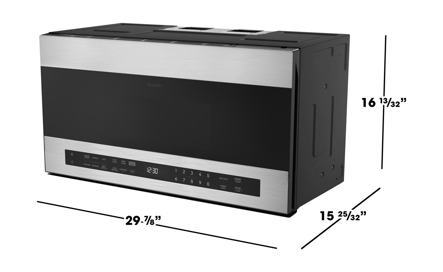 Sharp SMO1759JS 1.7 Cu. Ft. Smart Over-The-Range Microwave Oven