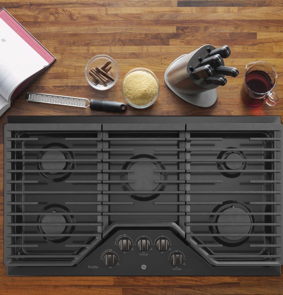 Ge Appliances PGP7036BMTS Ge Profile™ 36" Built-In Gas Cooktop With Optional Extra-Large Cast Iron Griddle