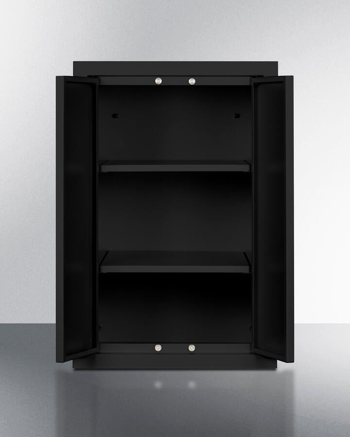 Summit CAB12TALLBLK 12" Wide Wall Cabinet