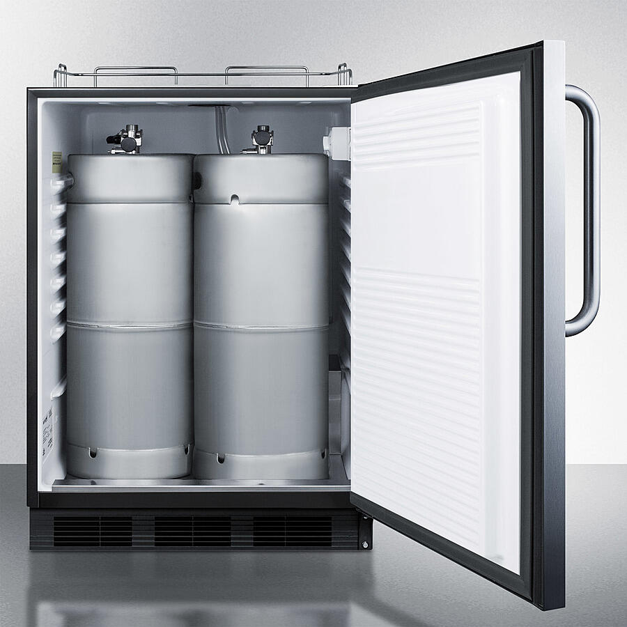 Summit SBC54OSBIADANK 24" Wide Outdoor Kegerator, Ada Compliant