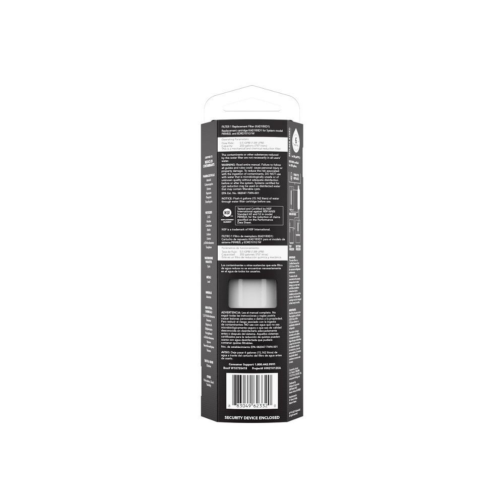 Kitchenaid KAD1RXD1 Kitchenaid Refrigerator Water Filter 1 - Kad1Rxd1 (Pack Of 1)