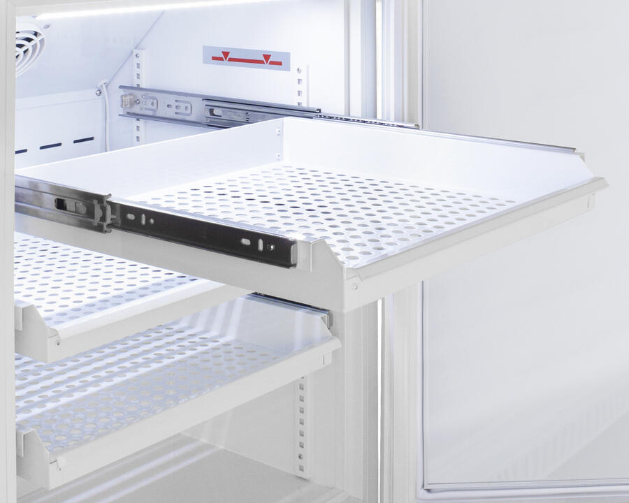 Summit ARS15PVDR Performance Series Pharma-Vac 15 Cu.Ft. Upright All-Refrigerator For Vaccine Storage With Six Ventilated Removable Drawers, With Antimicrobial Silver-Ion Handle And Hospital Grade Cord With 'Green Dot' Plug