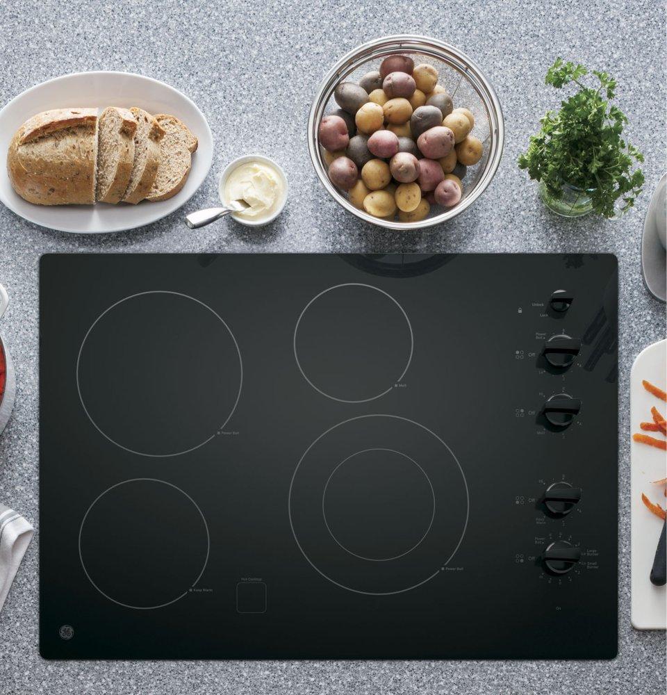 Ge Appliances JP3530DJBB Ge® 30" Built-In Knob Control Electric Cooktop