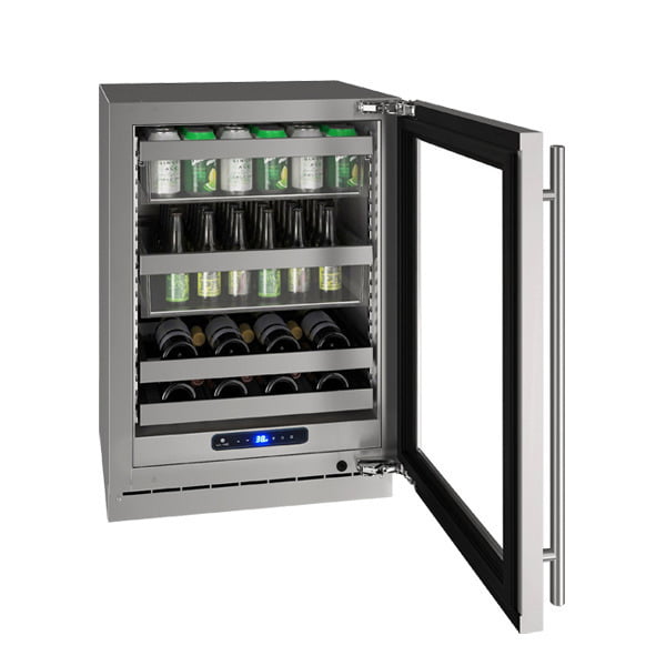 U-Line UHBV524SG41A Hbv524 24" Beverage Center With Stainless Frame Finish And Right-Hand Hinge Door Swing (115 V/60 Hz Volts /60 Hz Hz)