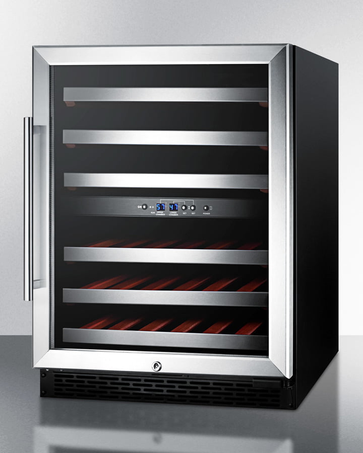 Summit SWC530BLBISTADA 24" Wide Built-In Wine Cellar, Ada Compliant