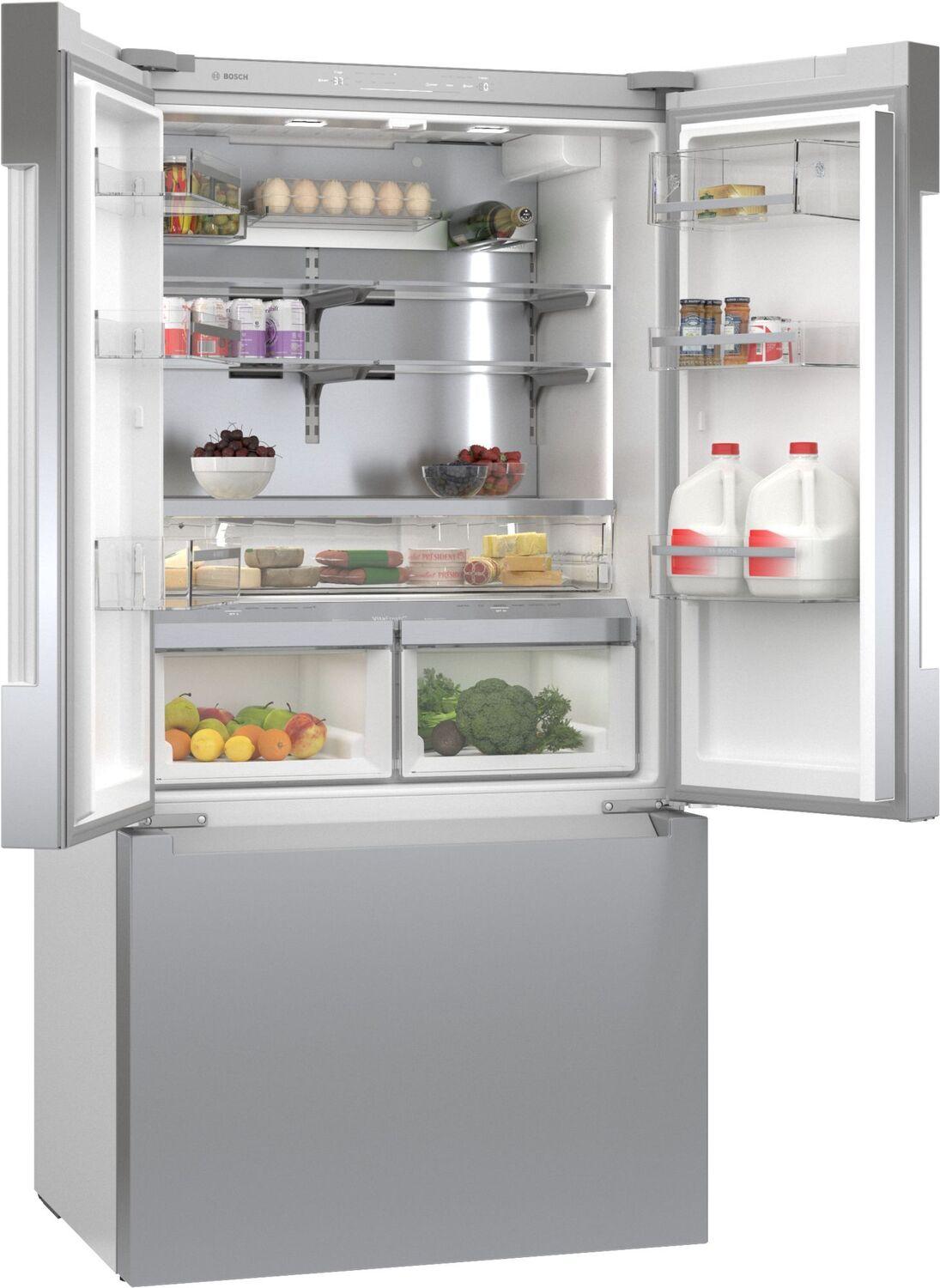 Bosch B36CT81ENS 800 Series French Door Bottom Mount Refrigerator 36