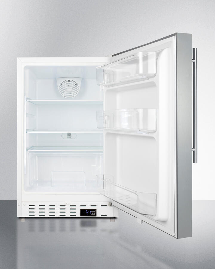 Summit ALR46WCSSHV 20" Wide Built-In All-Refrigerator, Ada Compliant