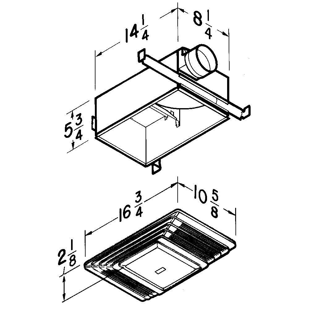 Broan 655 Broan-Nutone® Wall Vent Kit, 3