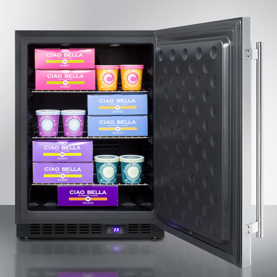 Summit SCFF53BCSS 24" Wide Built-In All-Freezer
