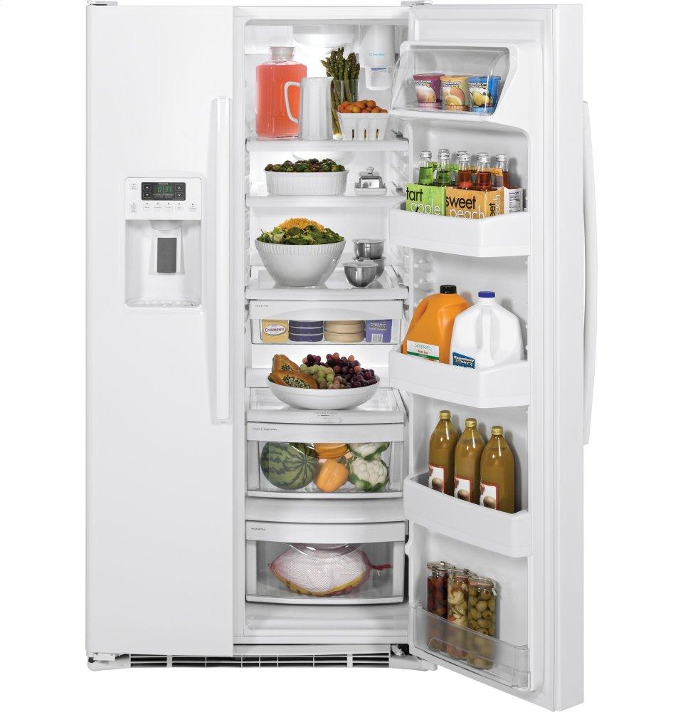Ge Appliances GSS25GGHWW Ge® 25.3 Cu. Ft. Side-By-Side Refrigerator