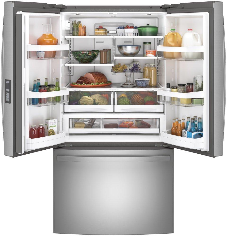 Ge Appliances GNE29GYNFS Ge® Energy Star® 28.7 Cu. Ft. Fingerprint Resistant French-Door Refrigerator