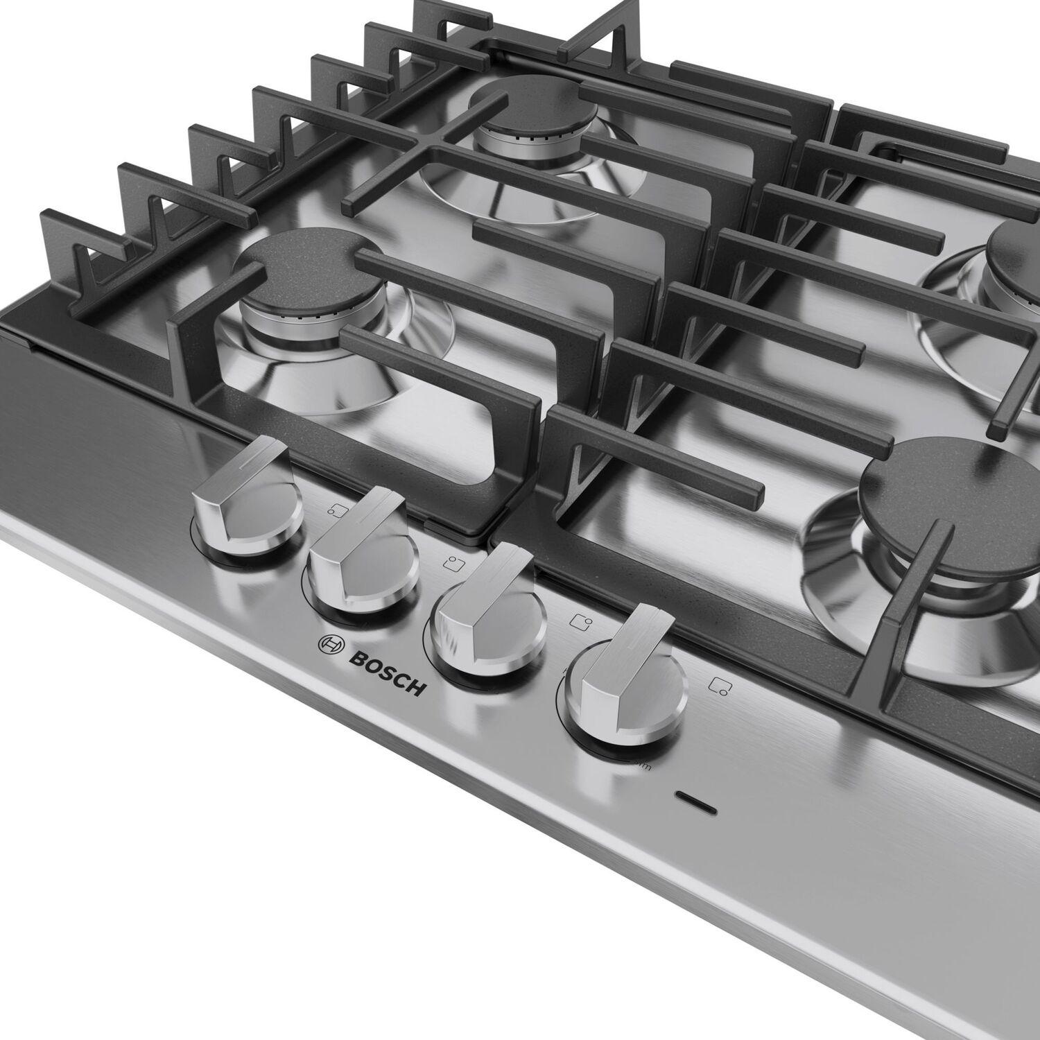 Bosch NGM5453UC 500 Series Gas Cooktop Stainless Steel Ngm5453Uc