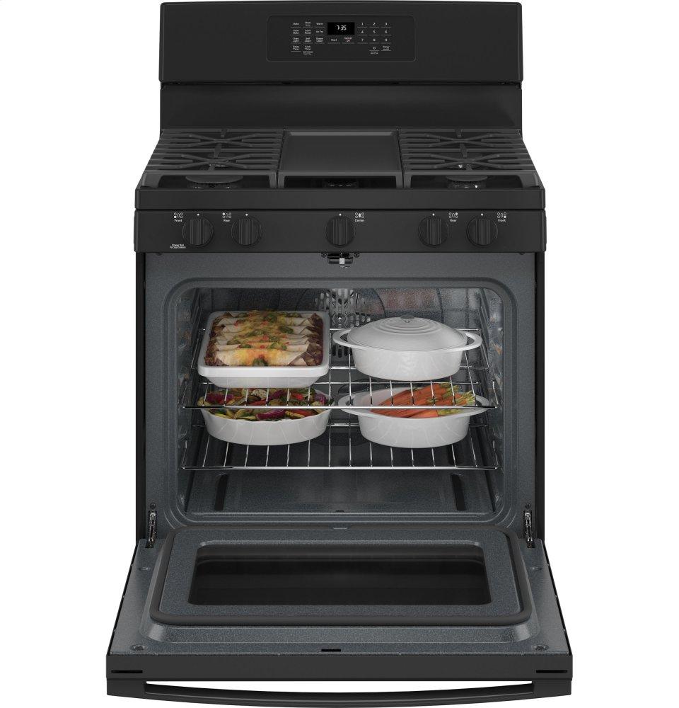 Ge Appliances JGB735DPBB Ge® 30" Free-Standing Gas Convection Range With No Preheat Air Fry