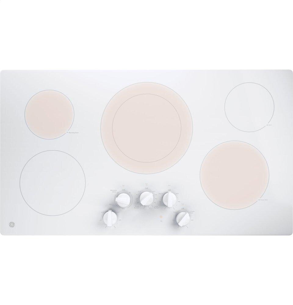 Ge Appliances JP3036TLWW Ge® 36" Built-In Knob Control Electric Cooktop
