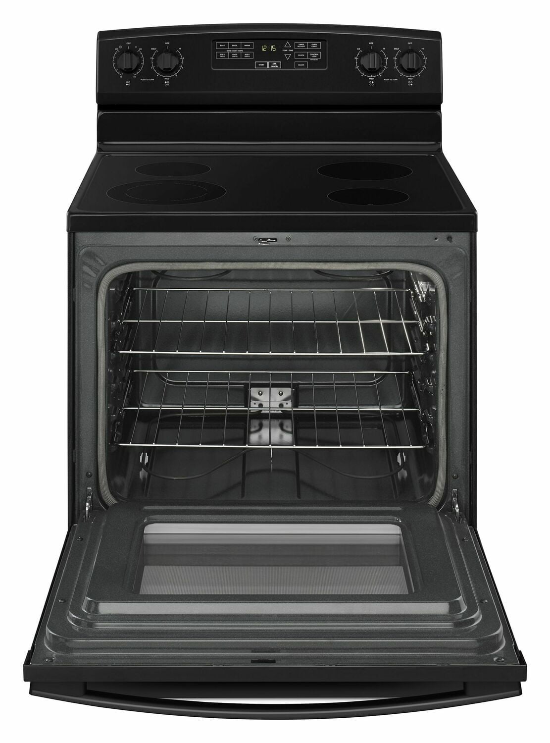 Amana AER6603SFB 30-Inch Electric Range With Self-Clean Option - Black