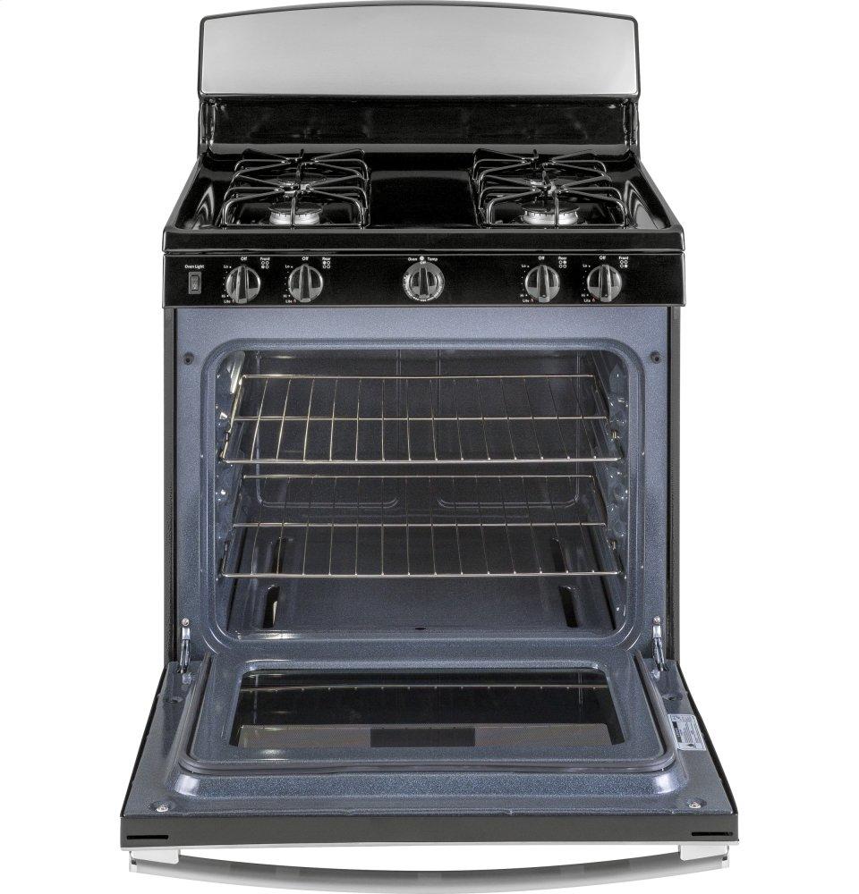 Ge Appliances JGBS30REKSS Ge® 30" Free-Standing Gas Range