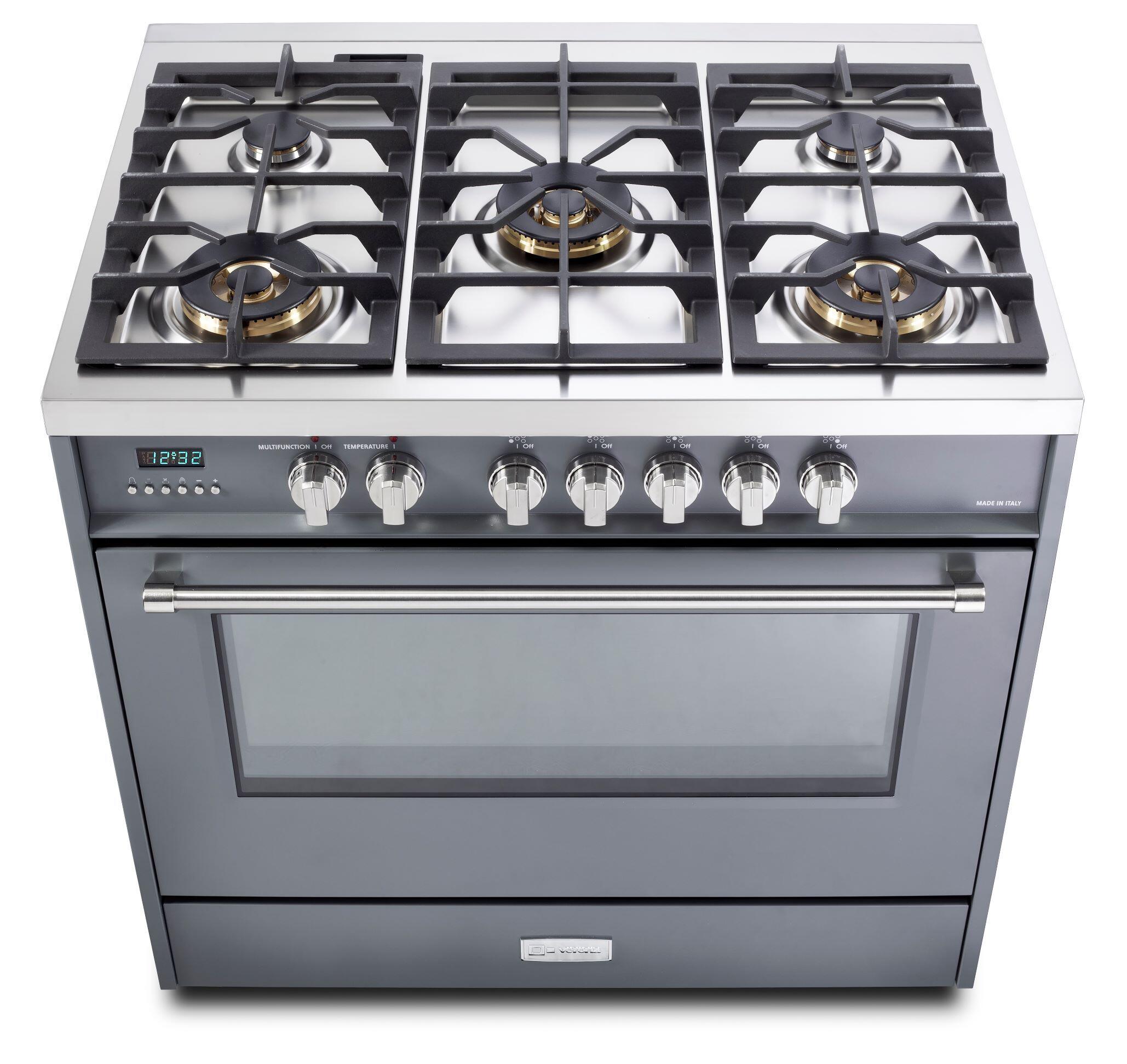 Verona VDFSGE365SG Slate Gray 36" Dual Fuel - Designer Series