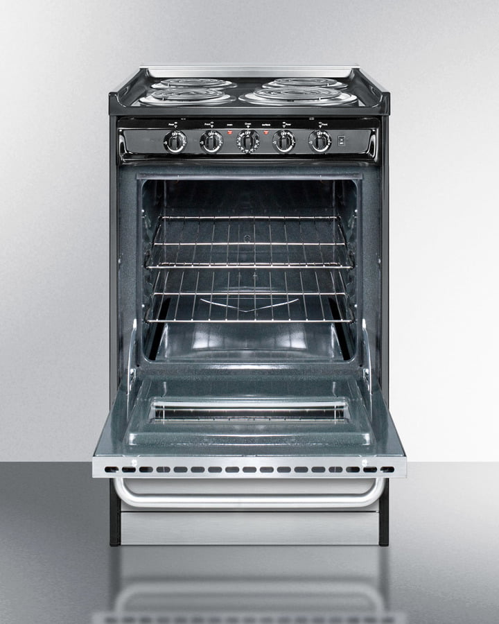 Summit TEM110BRWY 20" Wide Electric Coil Range