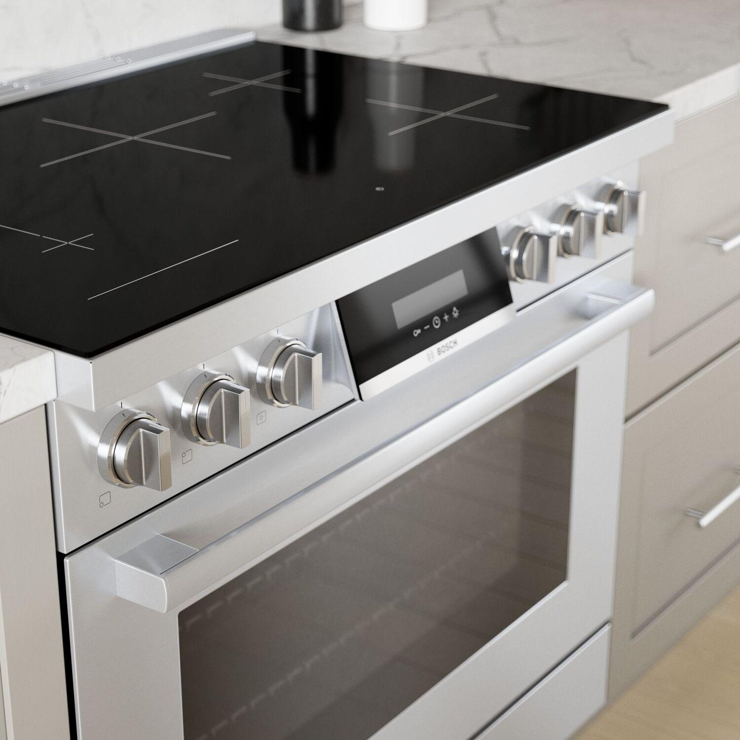 Bosch HIS8655U 800 Series Induction Freestanding Range 36'' Stainless Steel His8655U