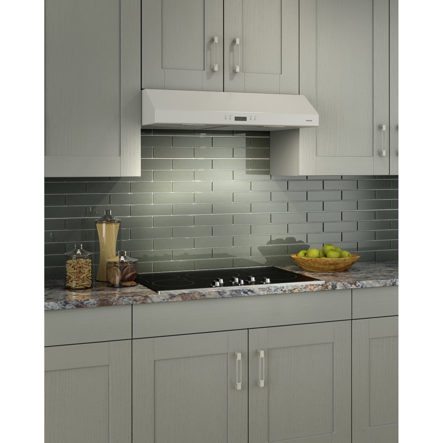 Broan BCDJ130WH Broan® 30-Inch Convertible Under-Cabinet Range Hood W/ Heat Sentry®, 400 Cfm, White