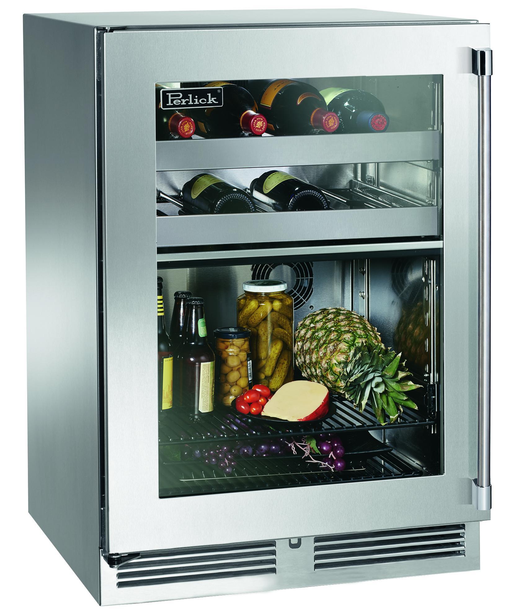 Perlick HP24CS43R 24" Dual-Zone Refrigerator/Wine Reserve