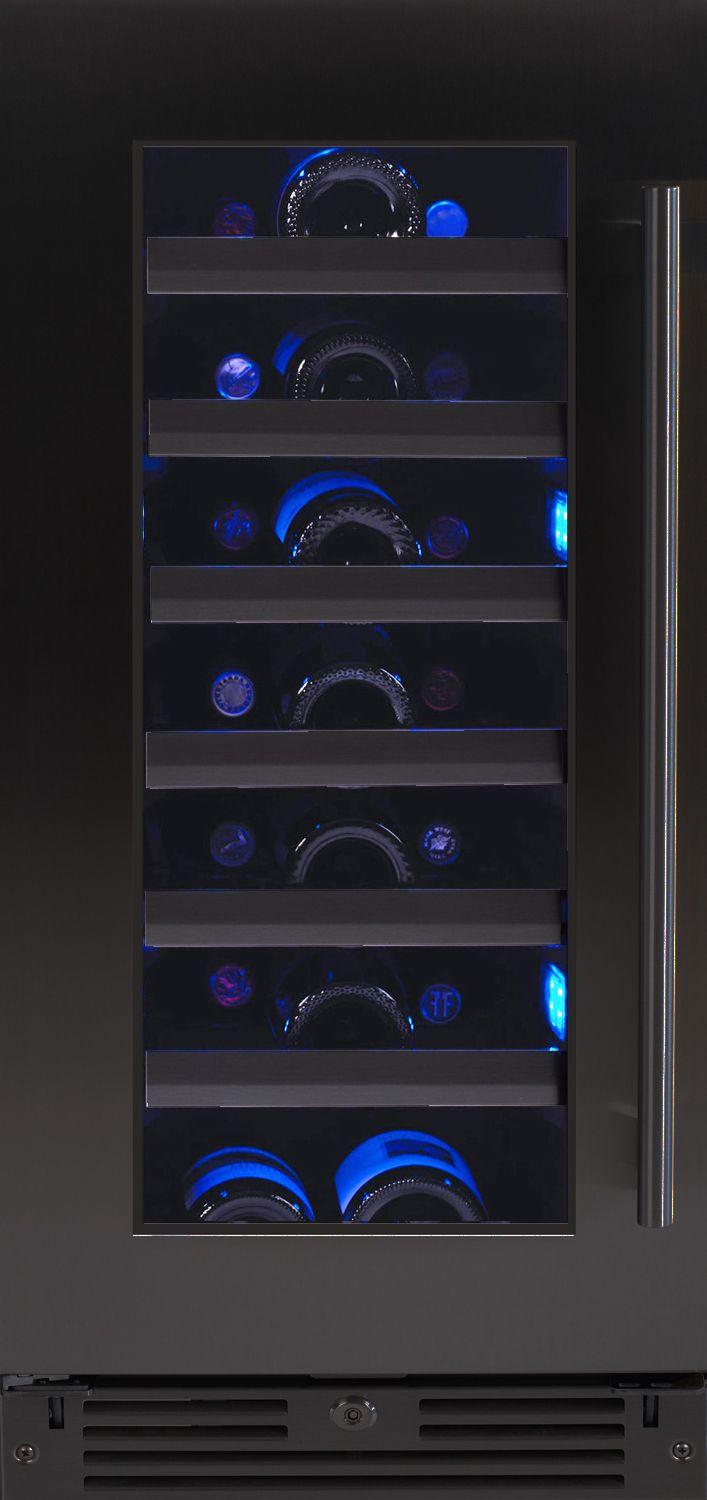 Xo Appliance XOU15WGBSL Wine Cooler 15" Black Stainless Lh