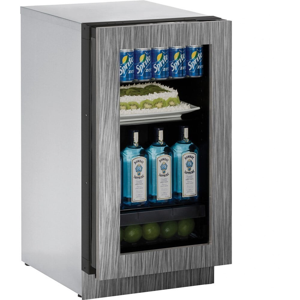 U-Line U3018RGLINT00A 3018Rgl Refrigerator 18" Rhh Glass Door