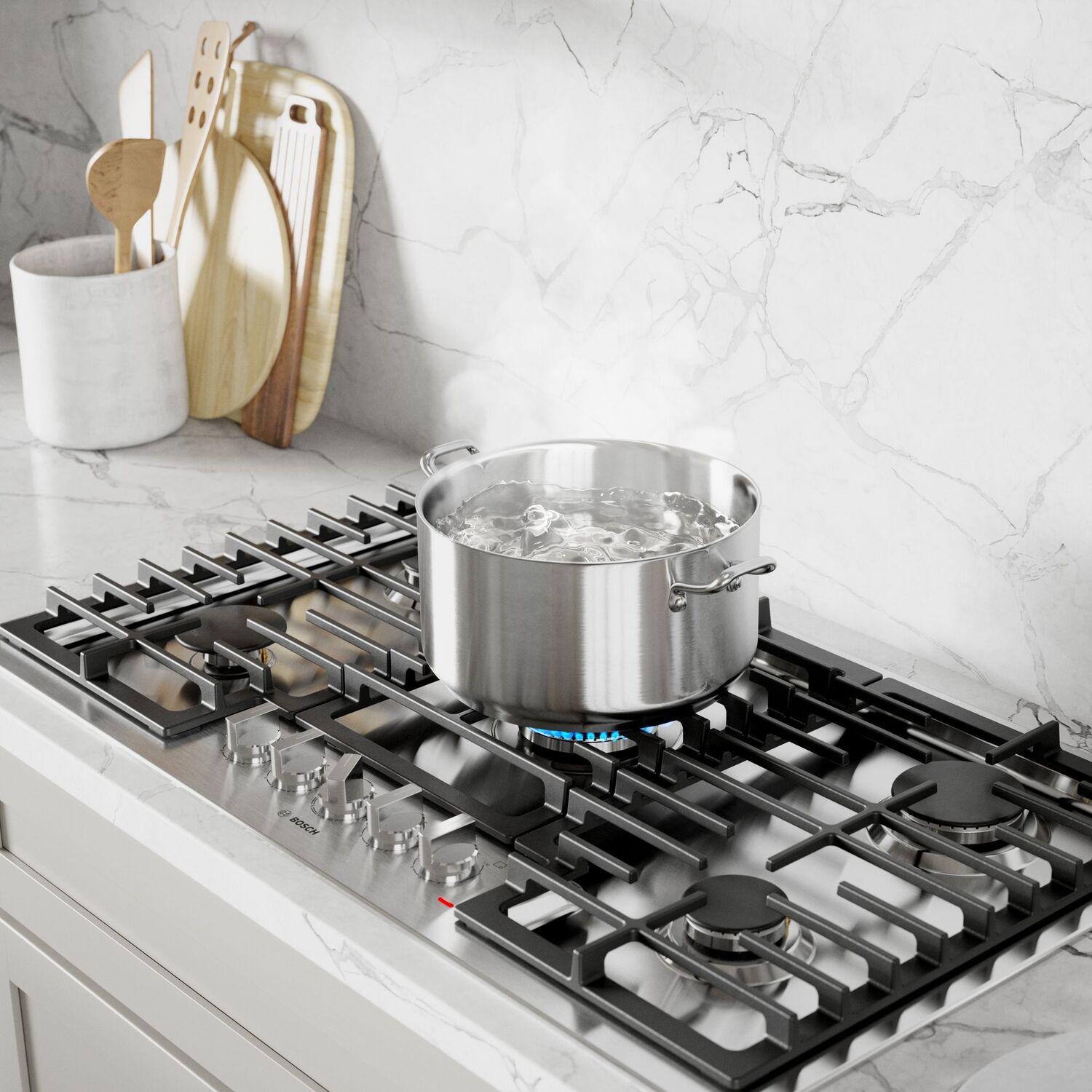 Bosch NGM5658UC 500 Series Gas Cooktop 36'' Stainless Steel Ngm5658Uc