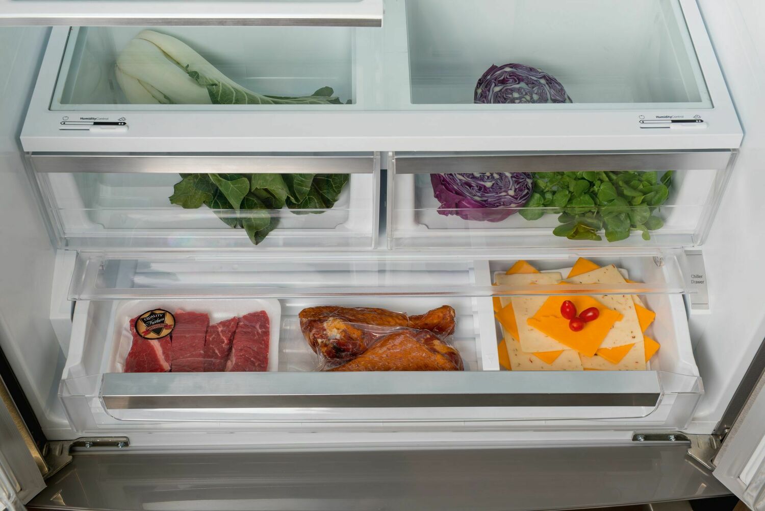 Bosch B21CT80SNS 800 Series French Door Bottom Mount Refrigerator 36'' Easy Clean Stainless Steel B21Ct80Sns
