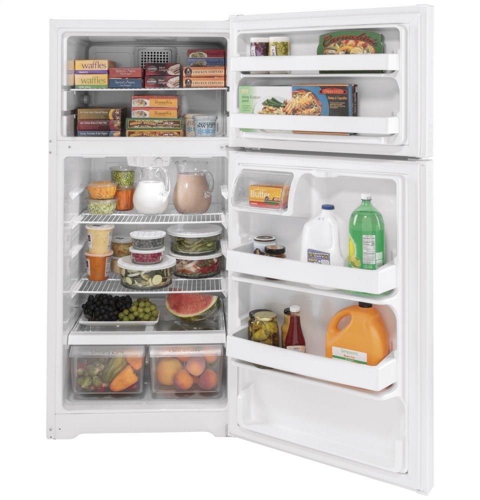 Ge Appliances GTE16DTNRWW Ge® Energy Star® 15.6 Cu. Ft. Top-Freezer Refrigerator